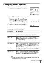 Preview for 65 page of Sony SLV-ED919MI Operating Instructions Manual