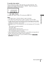 Preview for 31 page of Sony SLV-EZ121AZ Operating Instructions Manual