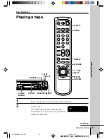 Preview for 29 page of Sony SLV-EZ212AZ Operating Instructions Manual