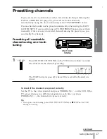 Preview for 17 page of Sony SLV-EZ70AS/NZ Operating Instructions Manual