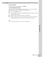 Preview for 43 page of Sony SLV-EZ70AS/NZ Operating Instructions Manual