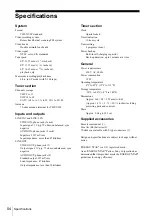 Preview for 54 page of Sony SLV-N51 - Video Cassette Recorder Operating Instructions Manual