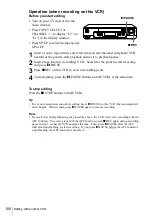 Preview for 100 page of Sony SLV-N70 - Video Cassette Recorder Operating Instructions Manual