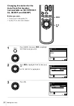 Preview for 22 page of Sony SLV-SE100A1, SLV-SE100A2 Operating Instructions Manual