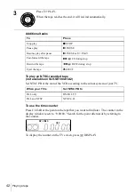 Preview for 42 page of Sony SLV-SE100A1, SLV-SE100A2 Operating Instructions Manual