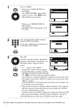 Preview for 54 page of Sony SLV-SE100A1, SLV-SE100A2 Operating Instructions Manual