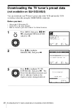 Preview for 22 page of Sony SLV-SE230G Operating Instructions Manual