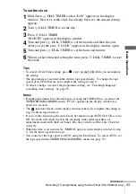 Preview for 43 page of Sony SLV-SE230G Operating Instructions Manual