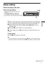 Preview for 72 page of Sony SLV-SE230G Operating Instructions Manual