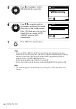 Preview for 26 page of Sony SLV-SE410K Operating Instructions Manual