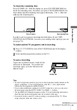 Preview for 45 page of Sony SLV-SE410K Operating Instructions Manual