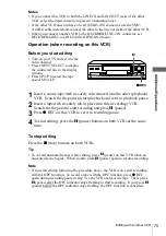 Preview for 75 page of Sony SLV-SE410K Operating Instructions Manual