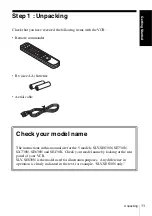 Preview for 11 page of Sony SLV-SE430K Operating Instructions Manual