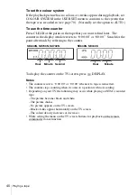 Preview for 40 page of Sony SLV-SE430K Operating Instructions Manual