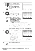 Preview for 52 page of Sony SLV-SE430K Operating Instructions Manual