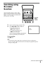 Preview for 59 page of Sony SLV-SE45UX Operating Instructions Manual