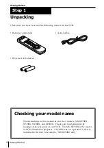 Preview for 4 page of Sony SLV-SE50EG Operating Instructions Manual