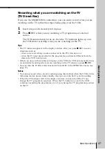 Preview for 47 page of Sony SLV-SE50EG Operating Instructions Manual