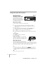 Preview for 18 page of Sony SLV-XA125TK Operating Instructions Manual