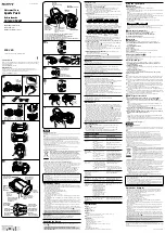 Sony SPK-CXA Operating Instructions preview