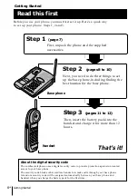 Preview for 6 page of Sony SPP-933 - 900mhz Cordless Telephone Operating Instructions Manual