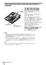 Preview for 28 page of Sony SPP-933 - 900mhz Cordless Telephone Operating Instructions Manual