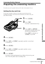 Preview for 17 page of Sony SPP-A400 - Cordless Telephone With Answering Machine Operating Instructions Manual