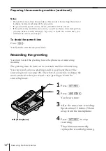 Preview for 18 page of Sony SPP-A400 - Cordless Telephone With Answering Machine Operating Instructions Manual