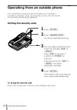 Preview for 24 page of Sony SPP-A400 - Cordless Telephone With Answering Machine Operating Instructions Manual