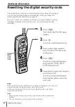 Preview for 26 page of Sony SPP-A400 - Cordless Telephone With Answering Machine Operating Instructions Manual