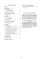 Preview for 2 page of Sony SPP-A9171 - Cordless Telephone With Answering Machine Service Manual