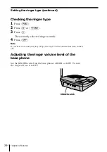 Preview for 24 page of Sony SPP A946 - 900MHz Cordless Telephone Operating Instructions Manual