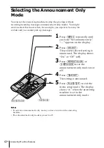 Preview for 42 page of Sony SPP A946 - 900MHz Cordless Telephone Operating Instructions Manual