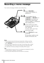 Preview for 44 page of Sony SPP A946 - 900MHz Cordless Telephone Operating Instructions Manual