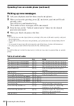 Preview for 46 page of Sony SPP A946 - 900MHz Cordless Telephone Operating Instructions Manual