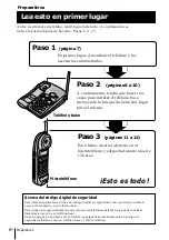 Preview for 60 page of Sony SPP A946 - 900MHz Cordless Telephone Operating Instructions Manual