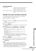 Preview for 89 page of Sony SPP A946 - 900MHz Cordless Telephone Operating Instructions Manual