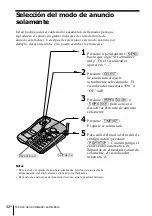 Preview for 96 page of Sony SPP A946 - 900MHz Cordless Telephone Operating Instructions Manual