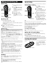 Preview for 3 page of Sony SPP-N1000 Operating Instructions Manual