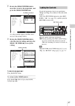 Preview for 27 page of Sony SRR1 Operation Manual