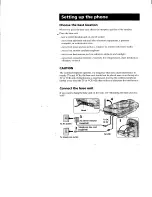 Preview for 6 page of Sony SS951 - SPP Cordless Phone Operating Instructions Manual