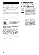 Preview for 2 page of Sony STR-DA1200ES Operating Instructions Manual