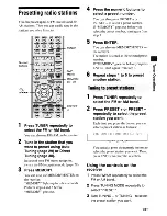 Preview for 31 page of Sony STR-DA1500ES Operating Instructions Manual