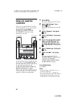 Preview for 94 page of Sony STR-DA1800ES Operating Instructions Manual