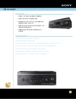 Preview for 1 page of Sony STR-DA3400ES Specifications