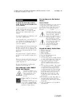 Preview for 2 page of Sony STR-DA3500ES Operating Instructions Manual