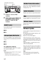 Preview for 122 page of Sony STR-DA5800ES Operating Instructions Manual