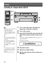 Preview for 54 page of Sony STR-DA7100ES - Fm Stereo/fm-am Receiver Operating Instructions Manual