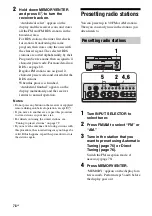 Preview for 78 page of Sony STR-DA7100ES - Fm Stereo/fm-am Receiver Operating Instructions Manual