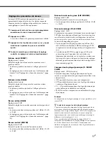 Preview for 95 page of Sony STR-DB830 - Fm Stereo/fm-am Receiver Operating Instructions Manual